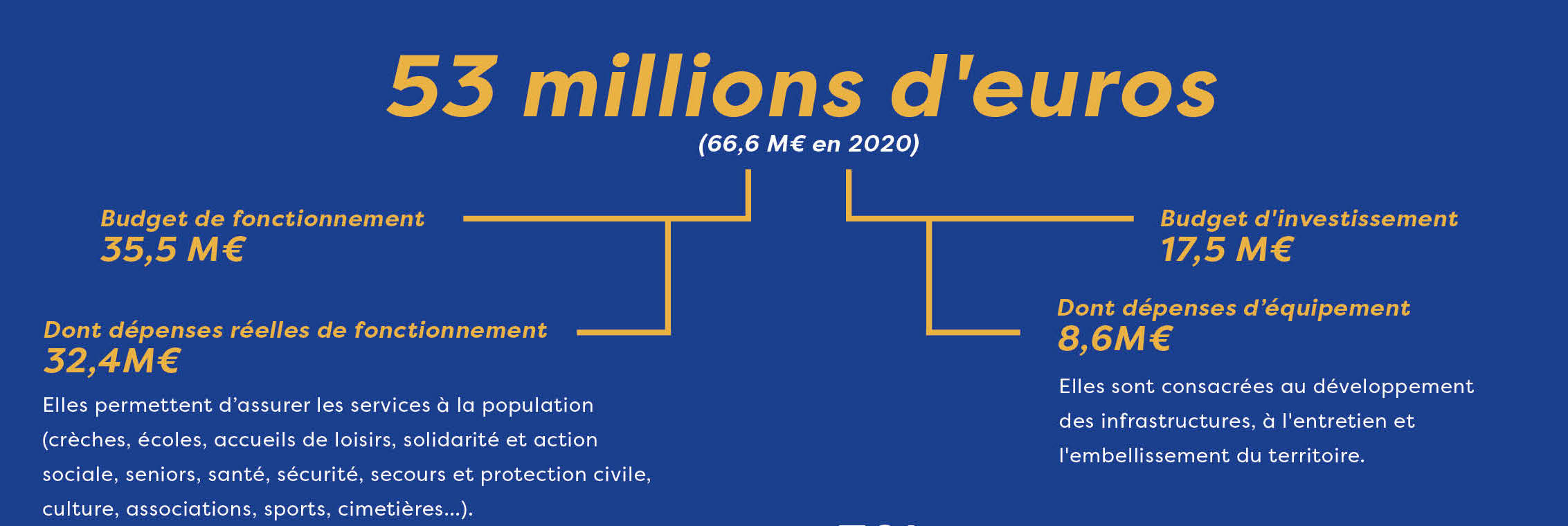 Infographie du budget 2021