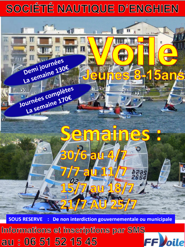 Stage de voile été 2025