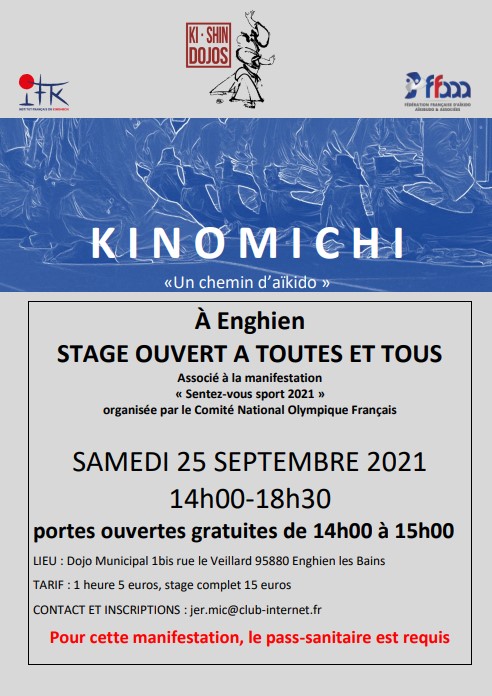 Affiche stage kinomichi 2021