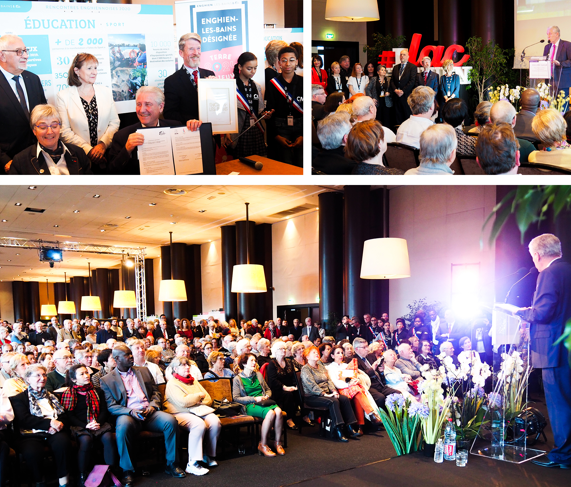 Rencotnres Enghiennoises 2020 signature de la convention Terre de Jeux