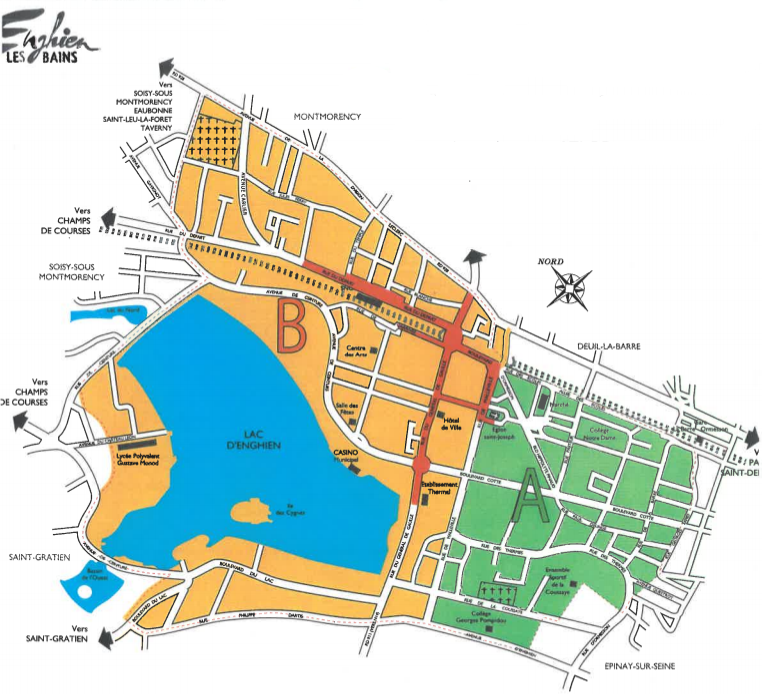 Carte représentant la zone hypercentre