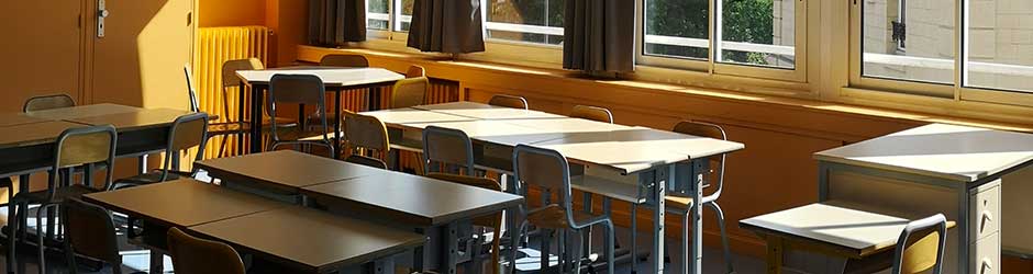 Photo d'une classe de l'école Ormesson avant la rentrée scolaire