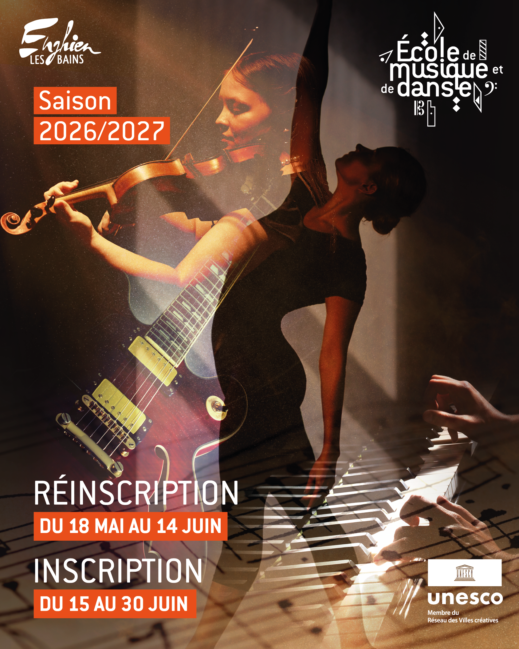 Inscriptions à l'école de musique et de danse