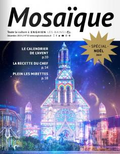 Couverture du magazine Mosaïque spécial Noël 2019 d'Enghien-les-Bains