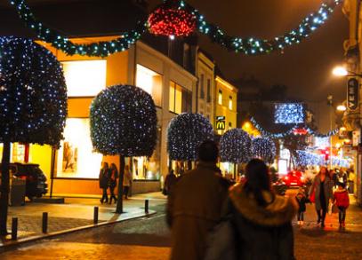 illumination des rues de la ville d'Enghien-les-Bains 2018