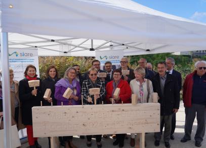 Inauguration de la Maison Siare - 1ère pierre 