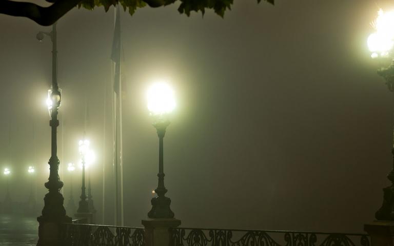 Jetée de nuit d'Enghien-les-Bains