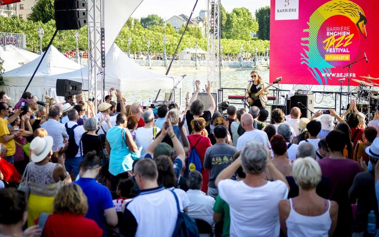 concert au jardin des roses pendant le Barrière Enghien Jazz Festival 2019