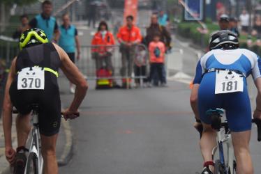 sportifs vélo course triathlon 2018 Enghien-les-Bains