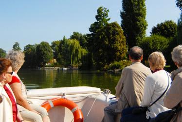 balade sur le lac d'Enghien-les-Bains avec le Point Senior